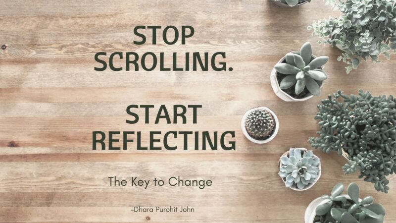 Stop scrolling. Start reflecting.